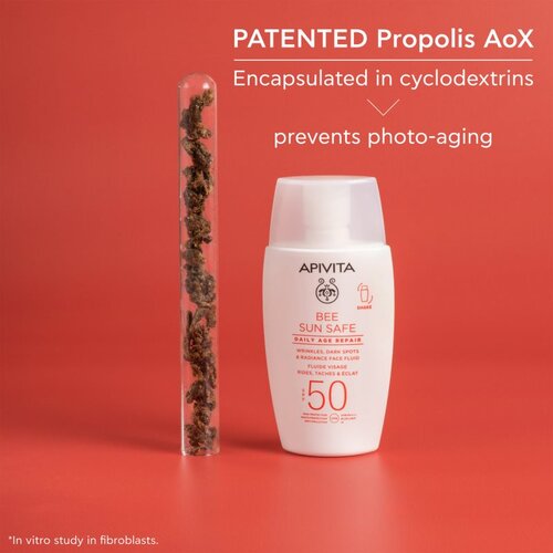 Apivita Bee Sun Safe Daily Age Repair Fluid SPF50 za&amp;scaron;titni fluid protiv bora SPF 50 50 ml Slike