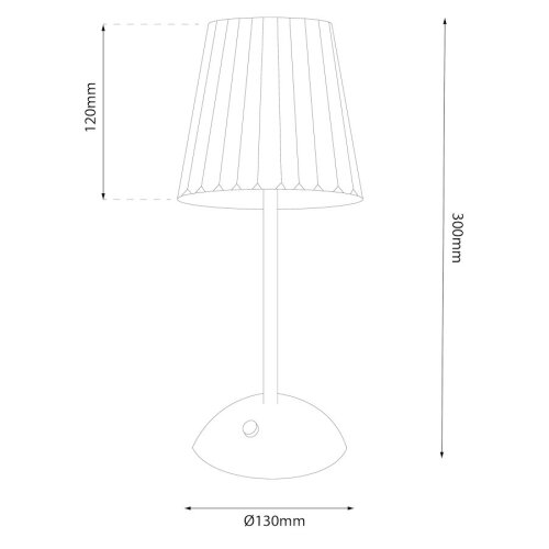  LED prigu&amp;scaron;iva dodirna punjiva stona lampa ELBA LED/1,6W/800 mAh mat hrom/proziran Slike