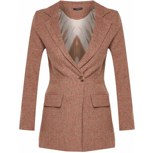 Trendyol Brown Premium Woven Blazer Jacket Cene