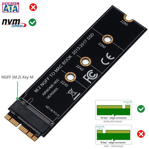  Adapter M.2 nvme za macbook air i pro Slike