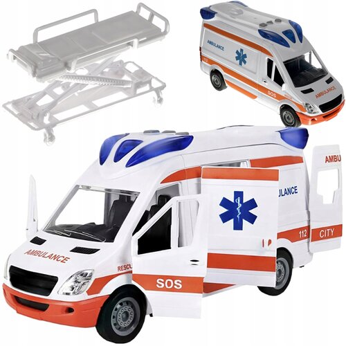  Ambulanta 25cm LED i zvučni efekti + nosila Slike