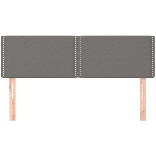  Uzglavlja 2 kom tamnosiva 72 x 5 x 78/88 cm od tkanine Slike