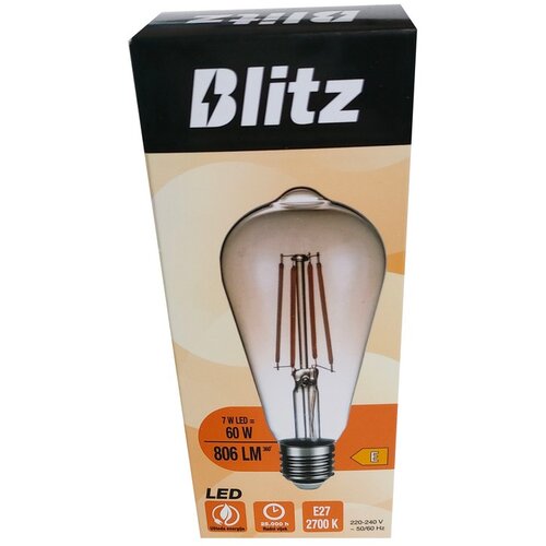 Blitz led žarulja E27 7 w 806 lm 2700 k ST64 amber Slike