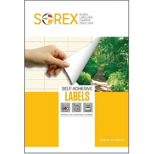  Etikete sorex 25,4x10 SOREX