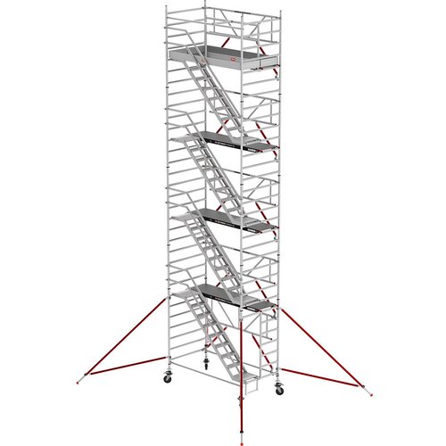 Altrex Oder s stopnicami RS TOWER 53, širok, lesena ploščad, dolžina 2,45 m, delovna višina 10,20 m Cene