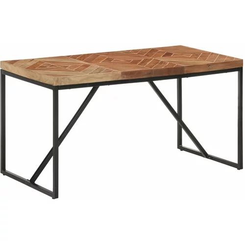 vidaXL Jedilna miza 140x70x76 cm trden akacijev in mangov les