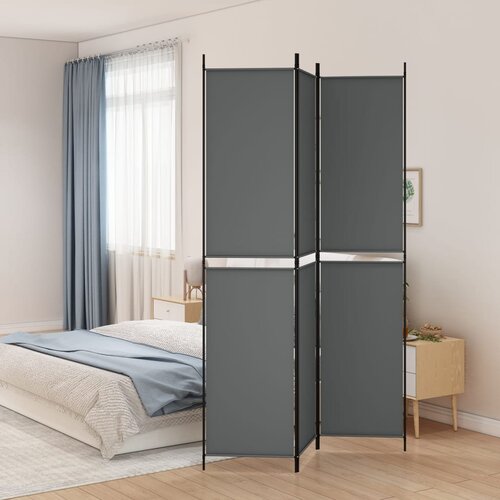 VidaXL Paravan 3-delni antracit 150x220 cm blago Slike