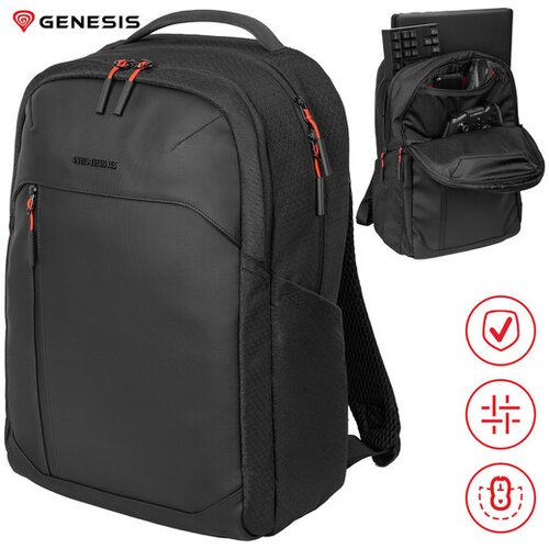 Genesis nahrbtnik za prenosni računalnik PALLAD 480, 16", črna Cene
