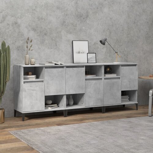  Komode 3 kom siva boja betona 60x35x70 cm od konstruiranog drva Cene