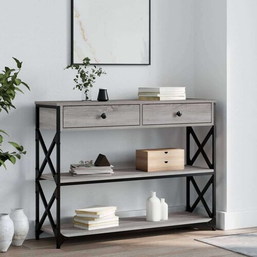  Konzolni stol boja hrasta sonome 100x28x75 cm konstruirano drvo Slike