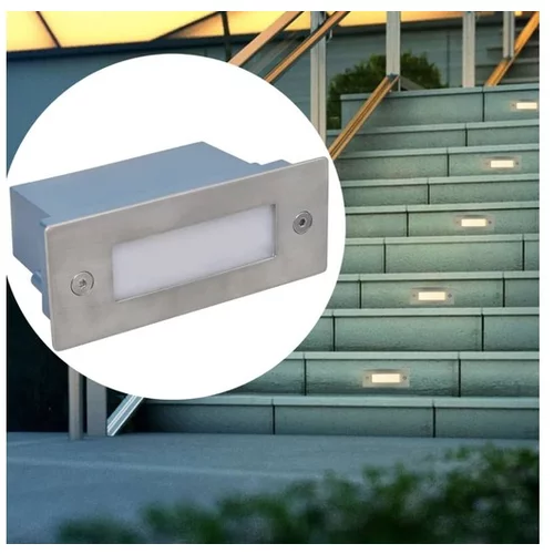  LED Vgradne Svetilke za Stopnišče 6 kosov 44x111x56 mm