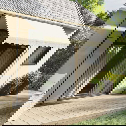 VidaXL Tenda na uvlačenje krem 300 x 150 cm od tkanine i čelika Slike