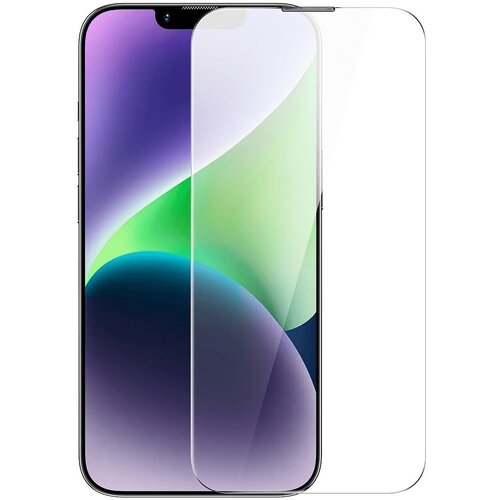 Baseus Kaljeno steklo za iPhone 14 Plus / 13 Pro Max z 0,4 mm pokrovom zvočnika SET, (21521691) Slike