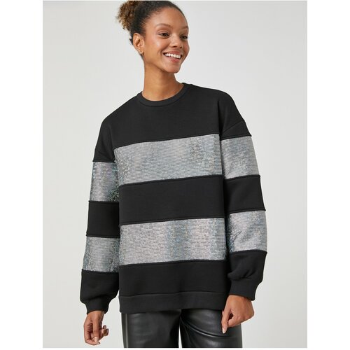 Koton Sweatshirt - Black - Regular fit Slike