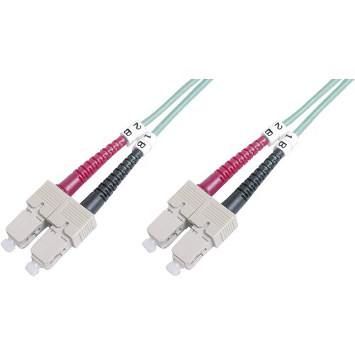 Digitus DK-2522-10/3 steklena vlakna optična vlakna priključni kabel [1x mo&amp;scaron;ki konektor SC - 1x mo&amp;scaron;ki konektor SC] 50/125 &amp;micro; Multimode OM3 10.00 m, (20519421) Slike