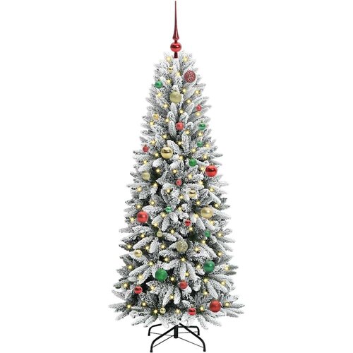 VidaXL Umjetno božićno drvce s stalakom Bijelo 63 x 63 x 150 cm Slike