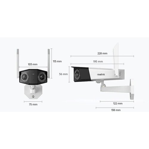 Reolink Ip Kamera Duo Serija W730, 4k Wifi, Bijela Cijene