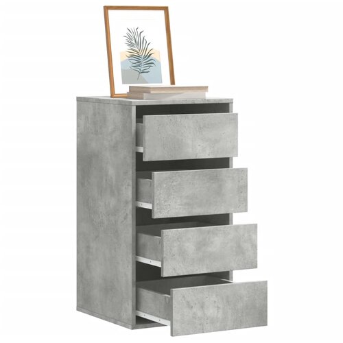 vidaXL Kotni predalnik betonsko siv 40x41x76 cm inženirski les Cene