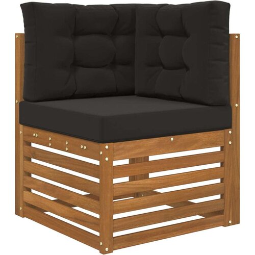  Jastuk za vanjsku sofU 3 pcs Crna Poliester - Crna 60 x 60 cm 1x sjedalo +1x naslon +1x bočna strana (3D s bartagom) Slike
