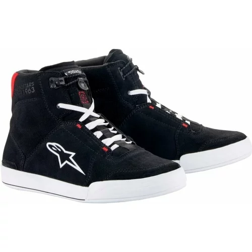 Alpinestars Chrome Shoes Black/White/Bright Red 42,5 Motoristični čevlji