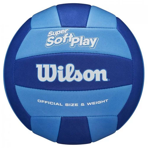 Wilson SUPER SOFT PLAY Lopta za odbojku, plava, veličina
