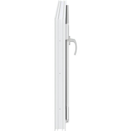  Prozor za podrum RISOR 100 x 70 cm PVC i staklo Bijela Slike