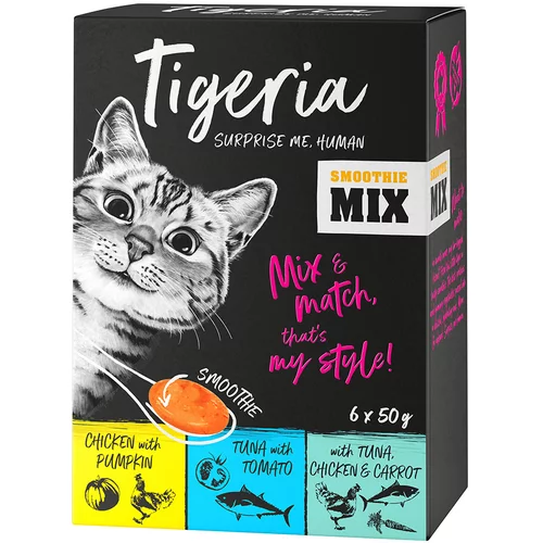 Tigeria Smoothie Snack 6 x 50 g - Miks (3 vrste)