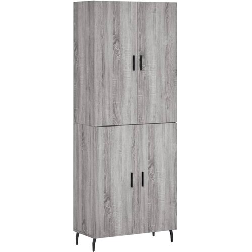 Maison Chic Visoka Komoda - Predalnik siva sonoma 69,5x34x180 cm inženirski les, (21722039) Cene
