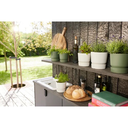 ELHO greenville lonec okrogli 18 cm - bela Slike