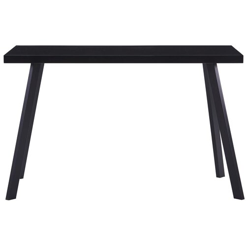 Maison Chic Jedilna miza - Kuhinjska miza - Jedilni stol črna 120x60x75 cm kaljeno steklo, (21715043) Cene
