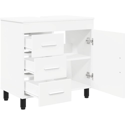  Toaletna jedinica Bijela 60 x 35 x 60 cm Konstruirano drvo Slike