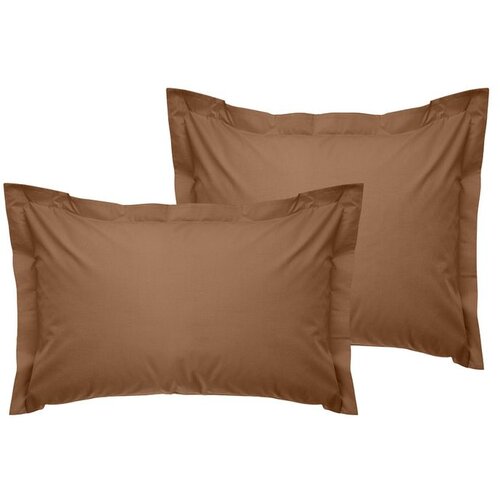  Tonne Brune - 85 Brown Oxford Pillowcase Set (2 Pieces) (EU) (IT) Cene