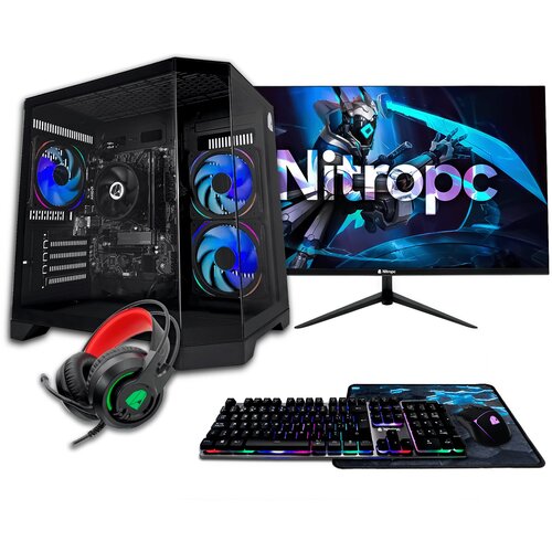 Nitropc Popoln igralni računalnik Pack Bronze Plus - AMD Ryzen 5 5600GT, AMD Vega 7, RAM 16 GB, M.2 1 TB, Črna, (5000007645) Cene