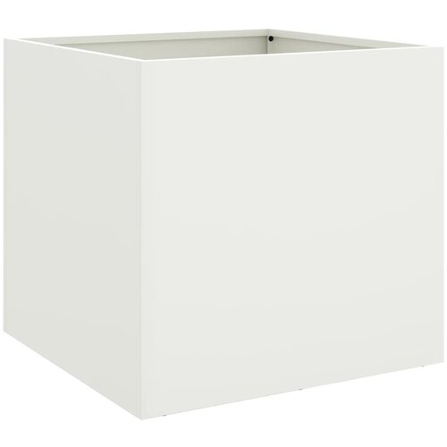 Maison Chic Cvetlično korito - Cvetlični Lonec belo 42x40x39 cm jeklo, (21789100) Slike