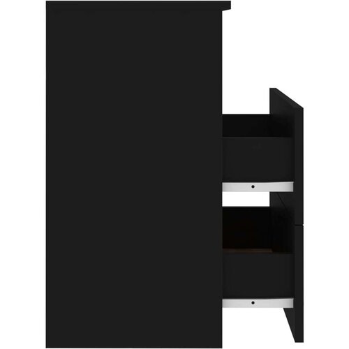 VidaXL noćni ormarići 2 kom crni 50 x 32 x 60 cm Slike