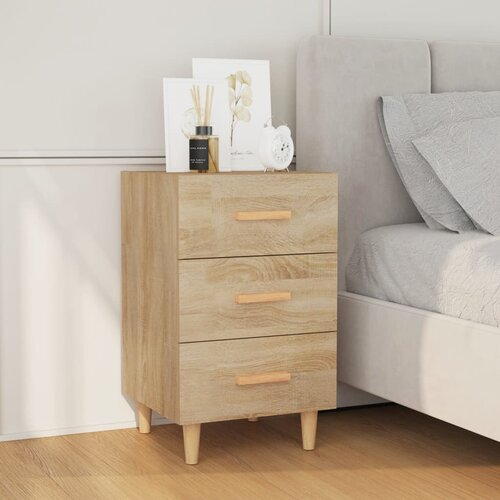 vidaXL Nočna omarica sonoma hrast 40x40x66 cm konstruiran les Cene