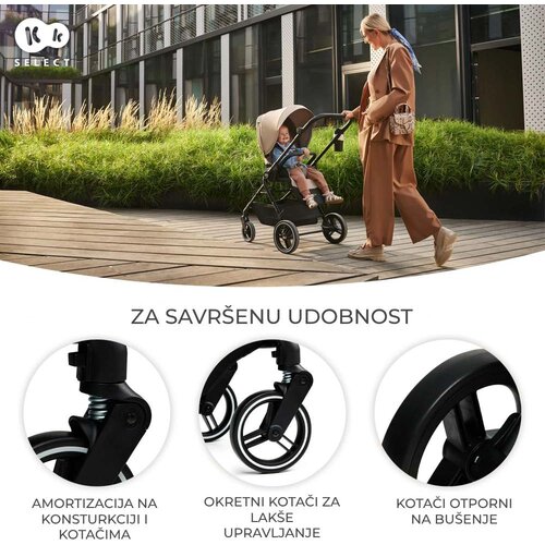 Kinderkraft otro&amp;scaron;ki voziček Yoxi 2v1, Pure Black Slike