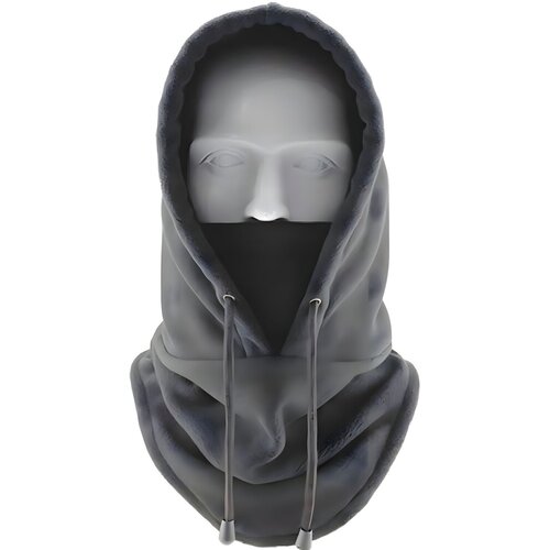  Zimska fleece balaklava s kapuljačom - Siva KP36874 Slike