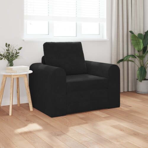 VidaXL 2-u-1 crna krevet-sofa na podu 98x71x83 cm Slike