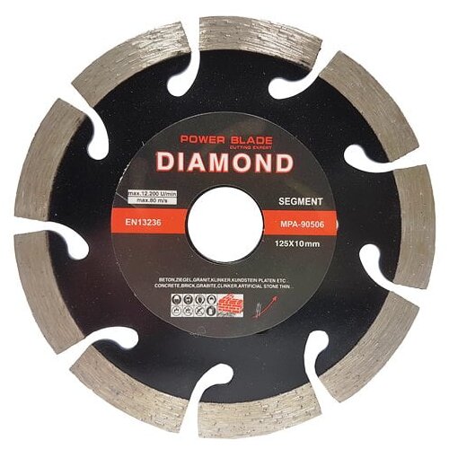  Dijamantna ploča za rezanje segmenata 125 mm POWER BLADE Cijene