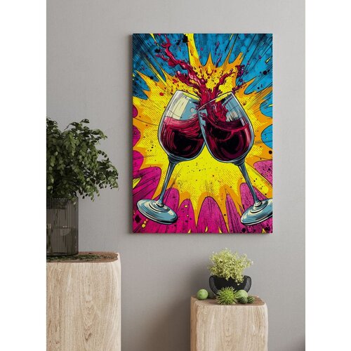 WALLXPERT Dekorativna slika na platnu, 70x100cm, Šareno Cene