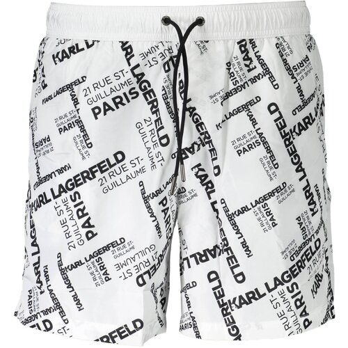 KARL LAGERFELD BEACHWEAR SWIMSUIT BOTTOM MEN WHITE Slike