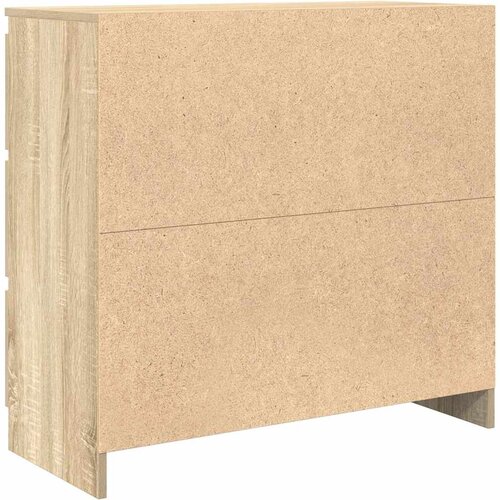  Komoda boja hrasta sonome 80x35x76 cm od konstruiranog drva Slike