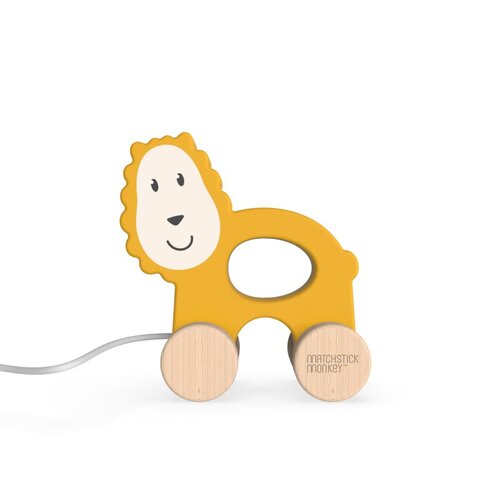 Matchstick monkey Pull Along Animal vlečna igrača Lion 1 kos Cene