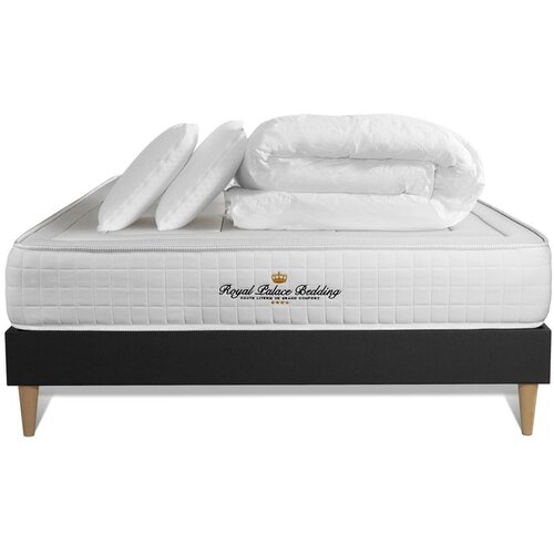Royal Palace Bedding Kompletni paket za posteljo - Vzmetnica 200x200 cm + Vzmetni boksi z letvami (komplet) + 2 vzglavnika + odeja - Balmoral, (21613345) Cene