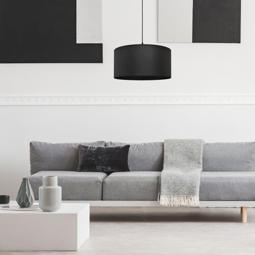  Luster na sajli ALBA 1xE27/15W/230V prečnika 40 cm crna Slike