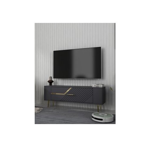 Hanah home TV polica Retrolp5 Anthracite Gold Slike