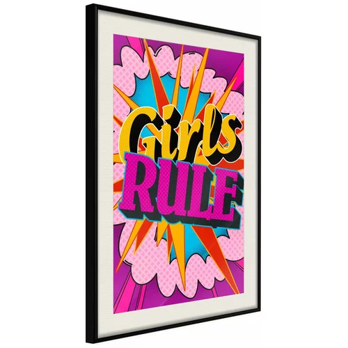 Poster - Girls Rule (Colour) 20x30