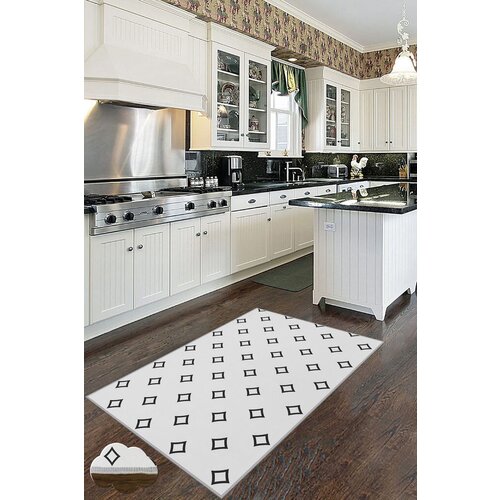 Conceptum Hypnose tepih Wookece183, 100x150 cm, belo-crni Cene