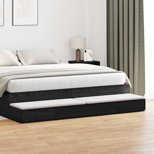  Ladice za krevet s ladicama Crni hrast 180 x 36,5 x 16,5 cm Cijene